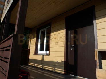 Внешняя отделка. Дом 7х8 м. + 2 м. крыльцо и балкон. Тульская область, Ясногорский р-н, снт Октава.